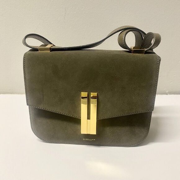 NEW DEMELLIER LUXURY GENUINE LEATHER BAG WITH ORIGINAL DUST BAG AND HARRODS BAG - Picture 4 of 5